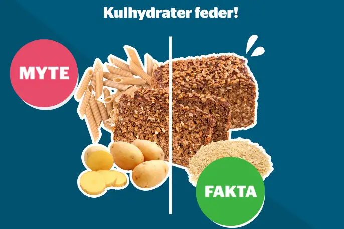 Kulhydrater feder: Myte/fakta?