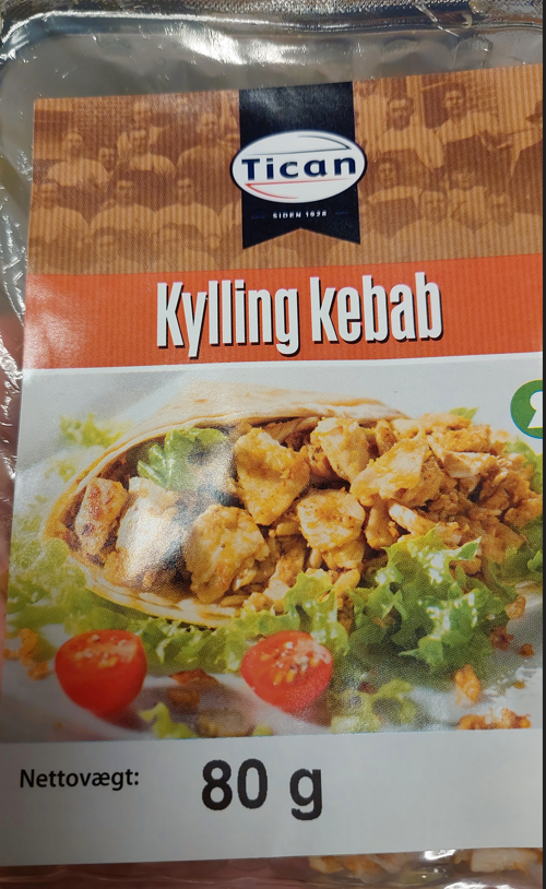 Tican kylling kebab