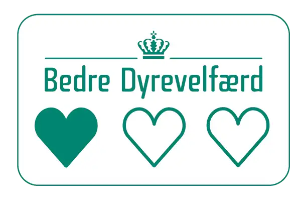 Produktlogo Bedre Dyrevelfærd 1 hjerte